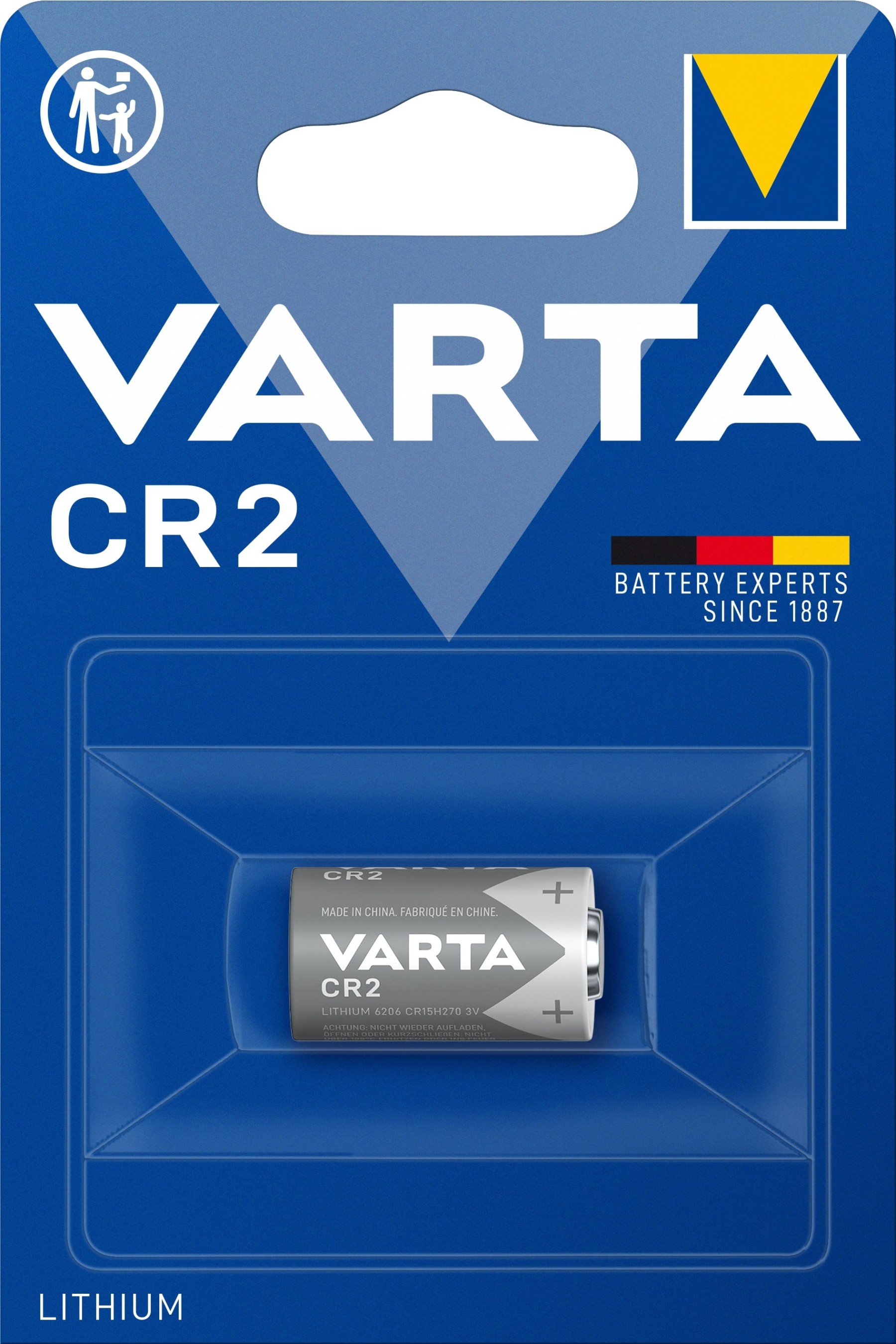 VARTA CR2 Professional Lithium battery 3V 6206 pack of 1